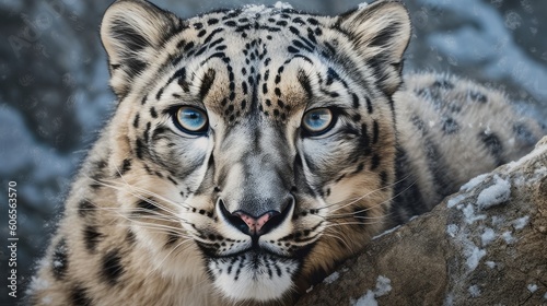 The Snow Leopard Roams the Himalayas