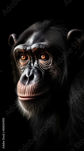Through a close-up lens, the ape's expressive eyes convey a deep intelligence © Omkar