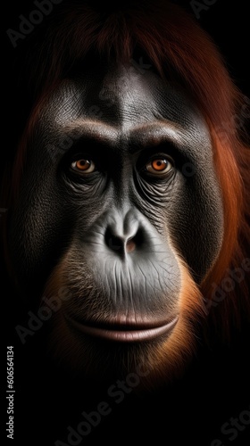 Intelligent eyes reflect the wisdom of the orangutan's ancient lineage © Omkar
