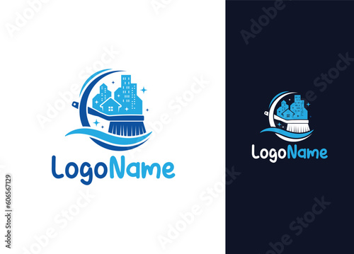 Cleaning Logo Design - Logo Design Template
