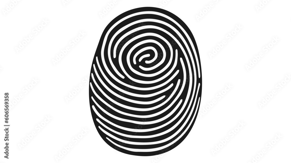 Finger print, fingerprint lock, ecure security logo vector icon, illustration isolated on white background Finger print, fingerprint lock, ecure security logo vector icon, illustration isolated on white background