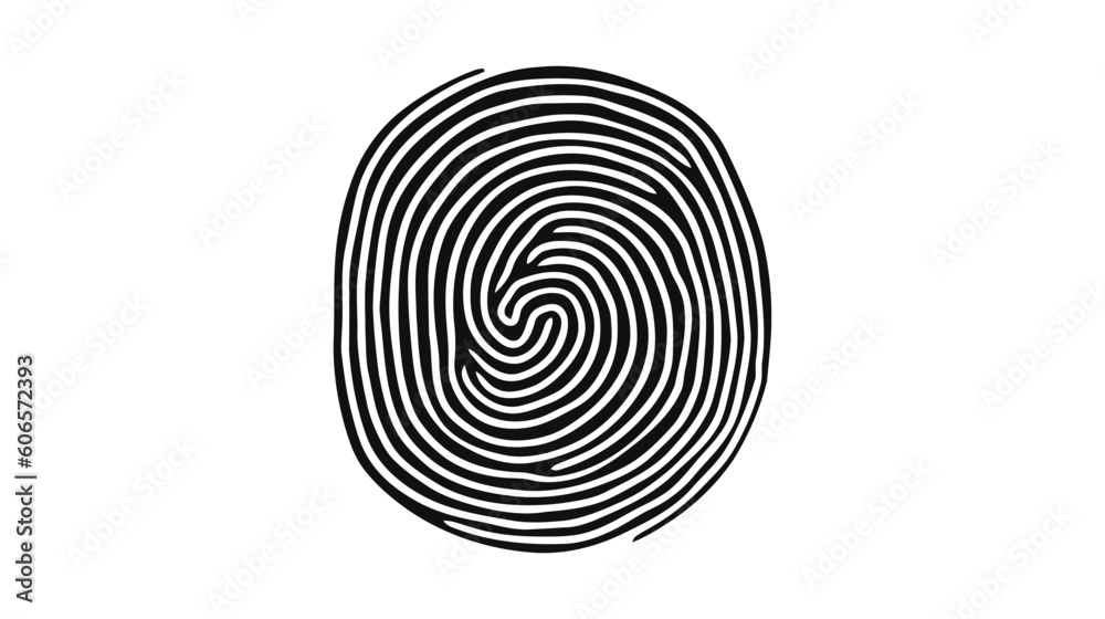 Finger print, fingerprint lock, ecure security logo vector icon, illustration isolated on white background Finger print, fingerprint lock, ecure security logo vector icon, illustration isolated on white background