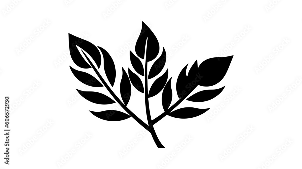 Eco icon black leaf vector illustration isolated on white background Eco icon black leaf vector illustration isolated on white background