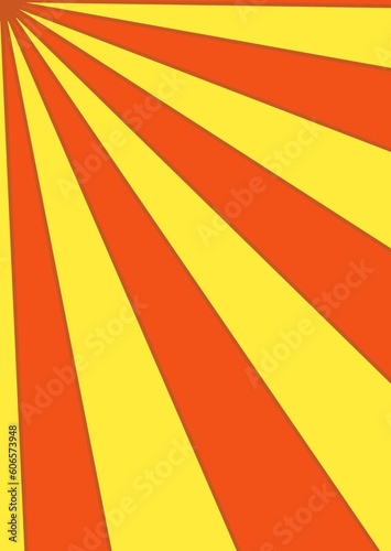 striped abstract background in orange and yellow color