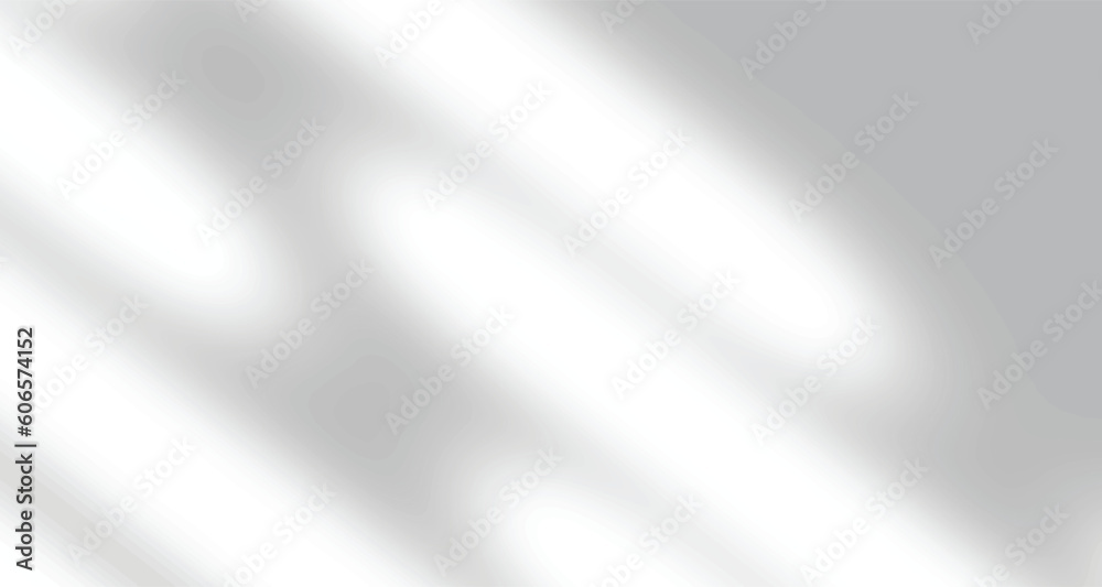Realistic blurred natural light leaves, palm and window shadow overlay on wall paper or frames texture, abstract background, summer, spring, autumn for product presentation podium and mockup seasonal.