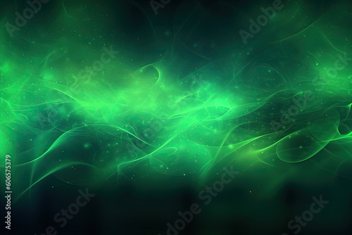 Fresh abstract green background. Green energy or chaos. Generative AI