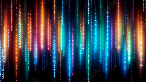abstract background with vertical lights. Generative AI