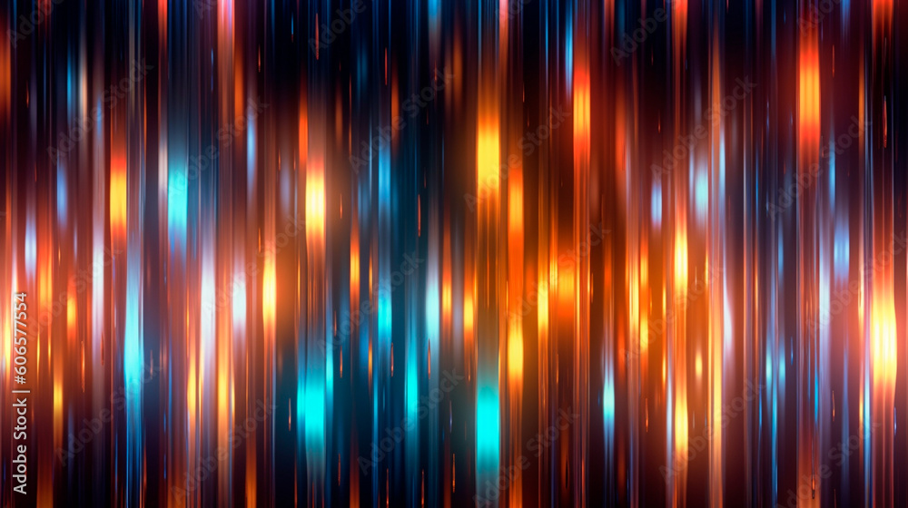 abstract background with vertical lights. Generative AI