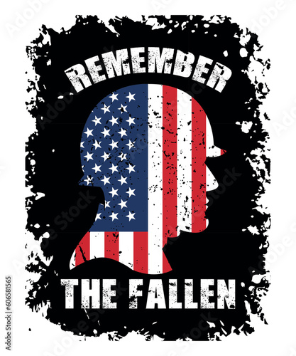 Remember the Fallen, USA Memorial Day Shirt, Vetteren Shirt, Shirt Print Template