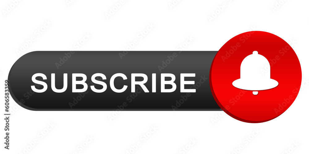 Obraz na plátně Subscribe button.