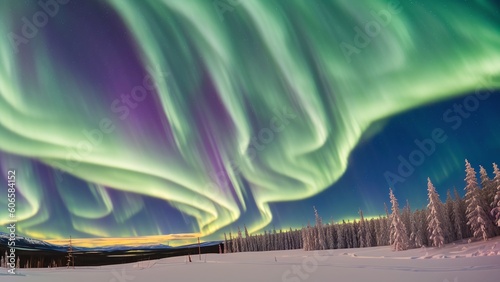 An Image Of A Detailed View Of A Colorful Aurora Bore