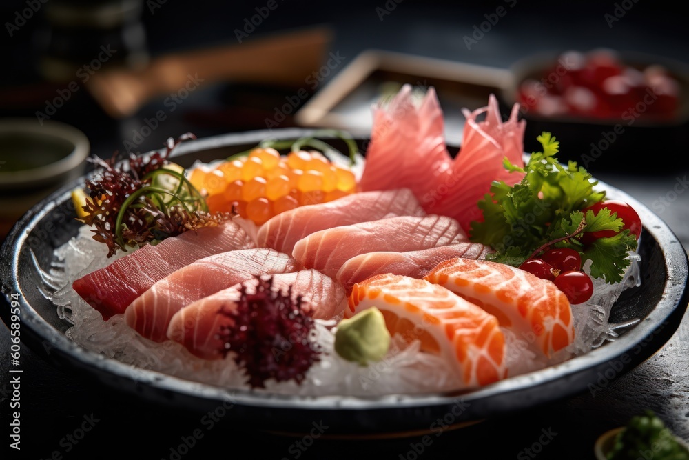 Japanese sashimi Cinematic Editorial Food Photography Japanese sashimi Cinematic Editorial Food Photography