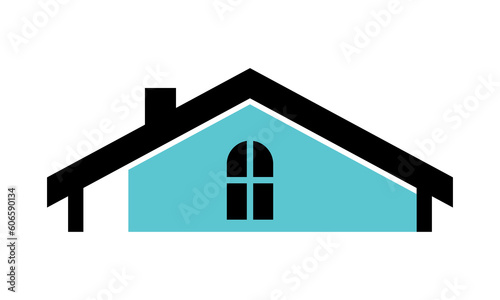 simple roof home property logo
