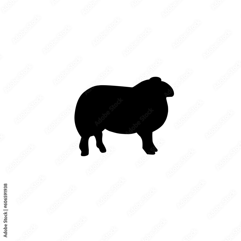 Silhouette Farm And Wild Animals Silhouette Farm And Wild Animals