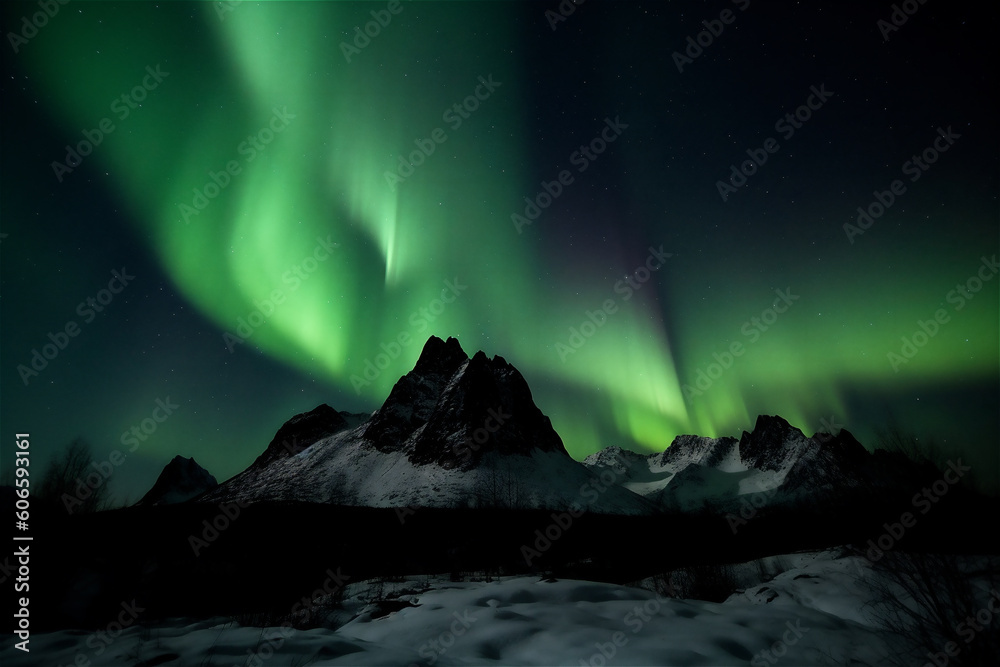Northern Lights. AI generated content