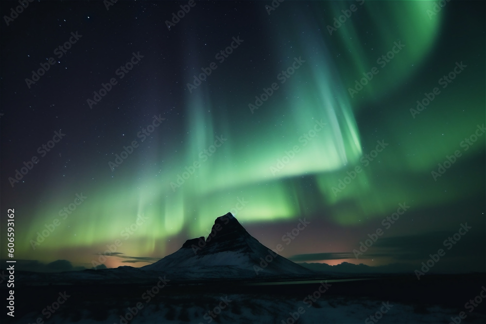 Northern Lights. AI generated content