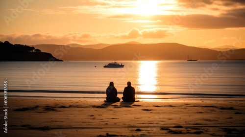 Sunset Romance: A Serene Beach Retreat for Two