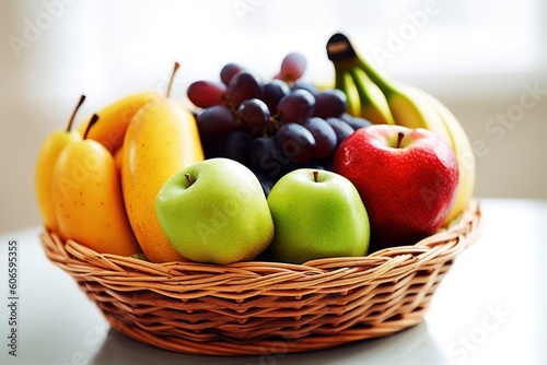 mix fruit on the basket Cinematic Editorial Food Photography