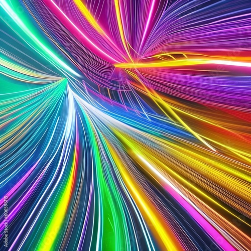 1184 Abstract Neon Glow: A vibrant and dynamic background featuring abstract neon glow in electrifying and vibrant colors that create a modern and energetic ambiance2, Generative AI photo