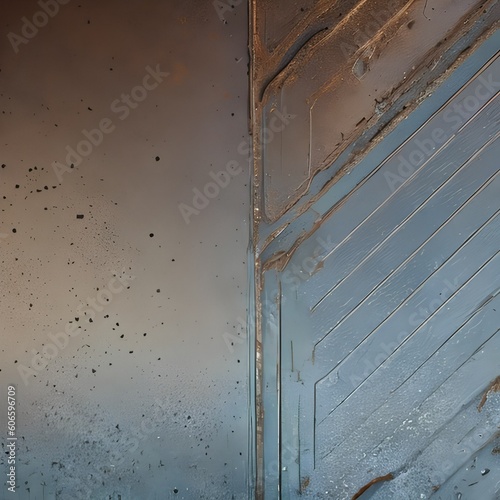 1167 Weathered Metal Surface: A textured and weathered background featuring a weathered metal surface with rusted textures, industrial elements, and a vintage industrial vibe2, Generative AI