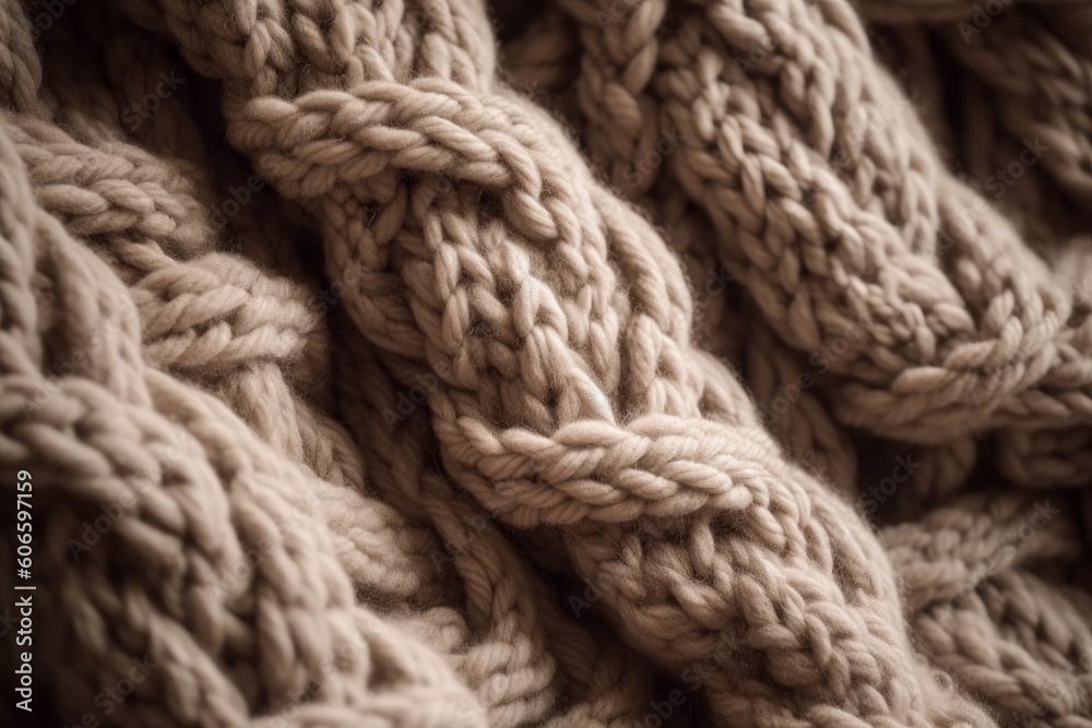 Warm and cozy knitted or woven texture background, Generative ai Warm and cozy knitted or woven texture background, Generative ai