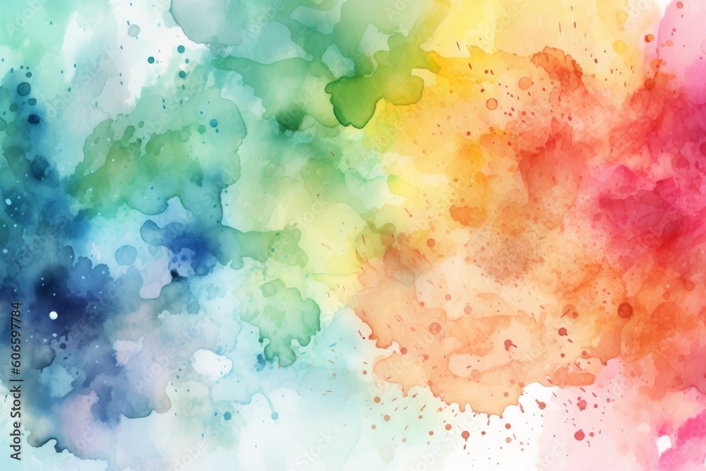 Ai generated illustration of watercolor background