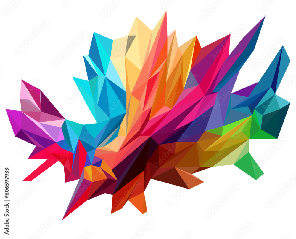 Flat multi colorful polygon template texture background, modernization triangle style and art creative concept Flat multi colorful polygon template texture background, modernization triangle style and art creative concept