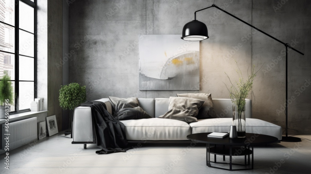 Fotografie Living room decor, home interior design