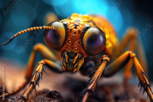 macro of a fly