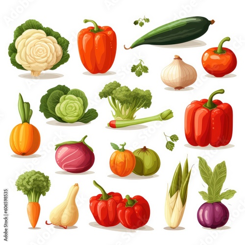 set of vegetables