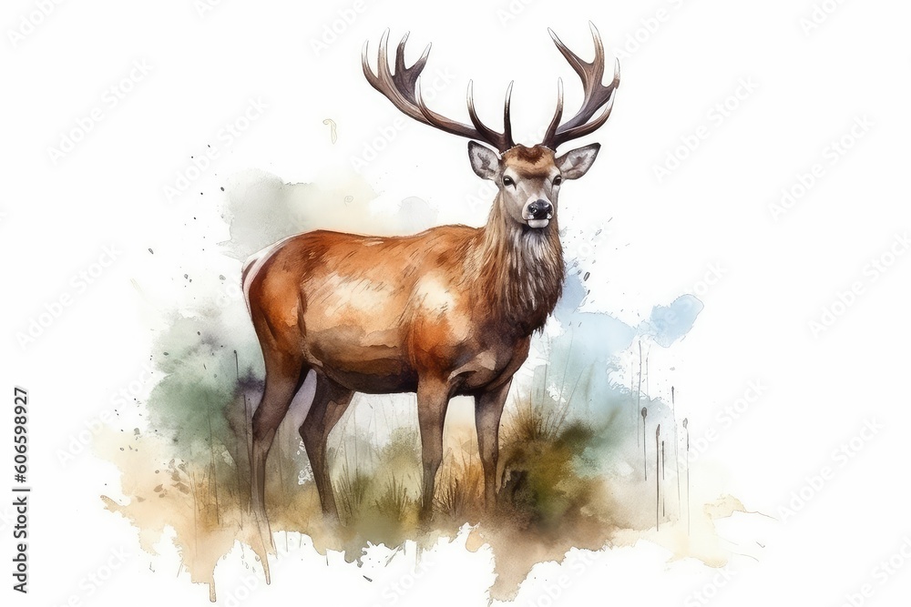Obraz premium deer in the snow
