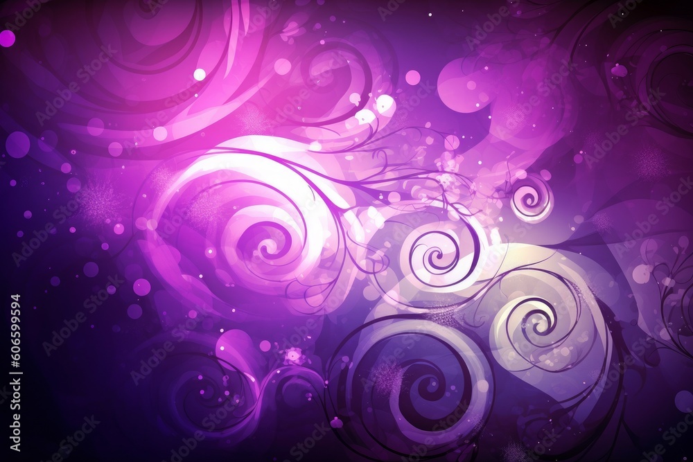 Vibrant purple abstract background with swirling pattern, Generative ai Vibrant purple abstract background with swirling pattern, Generative ai