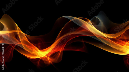 abstract flaming wave background