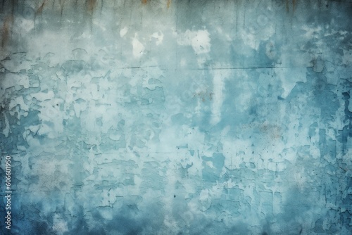 Vintage paper texture Blue grunge abstract background, Generative ai