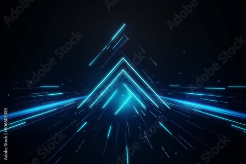 Abstract science futuristic energy technology concept background. Generative ai