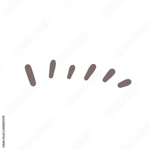 hand drawn doodle elements motion effect lines For a lovely party decoration for children.