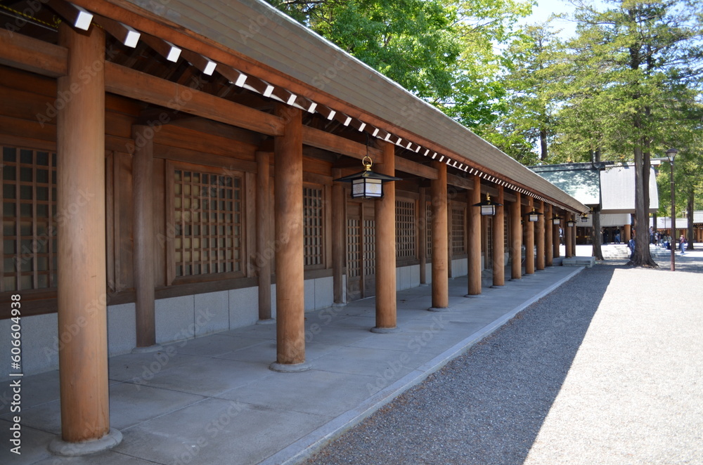 北海道神宮の境内の景色 北海道神宮の境内の景色