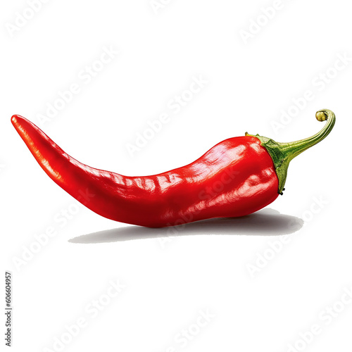 Red chili pepper isolated (Generative AI)