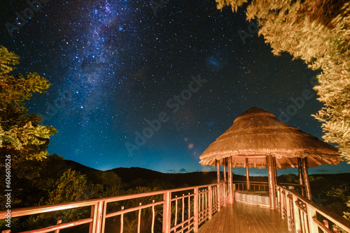 Fotografia luxury safari, South Africa, a luxury safari lodge in the bush of a Game reserve
