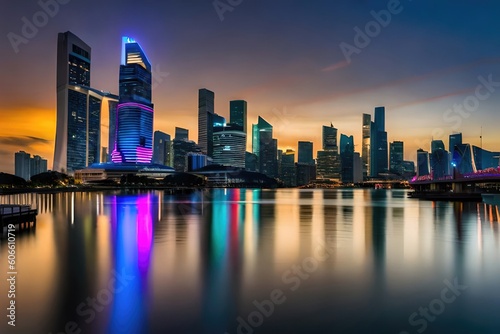 Dubai Marina cityscape, Generated by AI © STORYTELLER