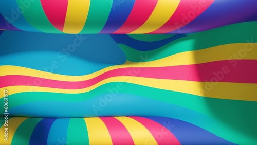 A Beautiful Abstract Background With A Colorful Wavy Design