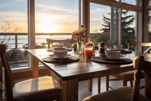 professional catalog image with full dining room table Cinematic Editorial Photography