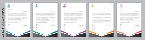 New Corporate And Creative Professional Business Elegant,Modern letterhead template design in minimalist style a4