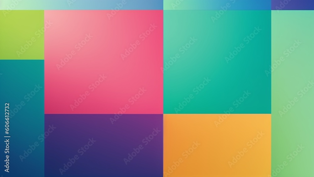 An Expressive Image Of A Colorful Background With A Few Squares