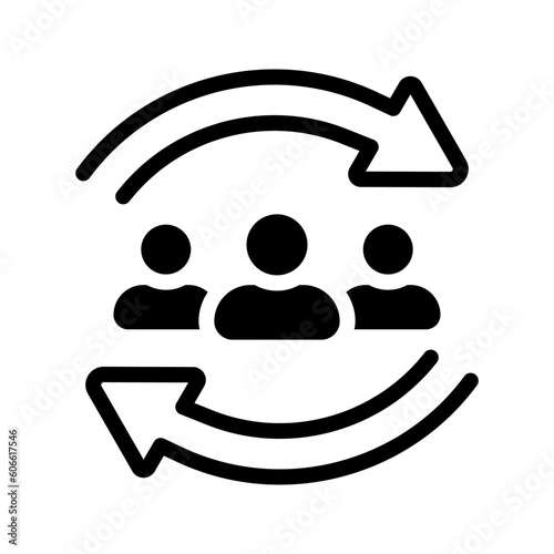 Community icon. sign for mobile concept and web design. vector illustration