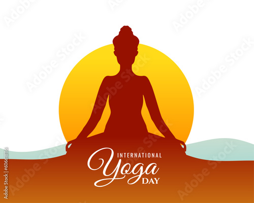 international yoga day background for indian theme design