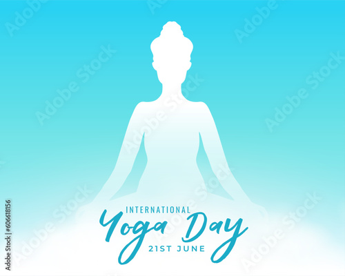 nice international yoga day background for healthy lifestyle