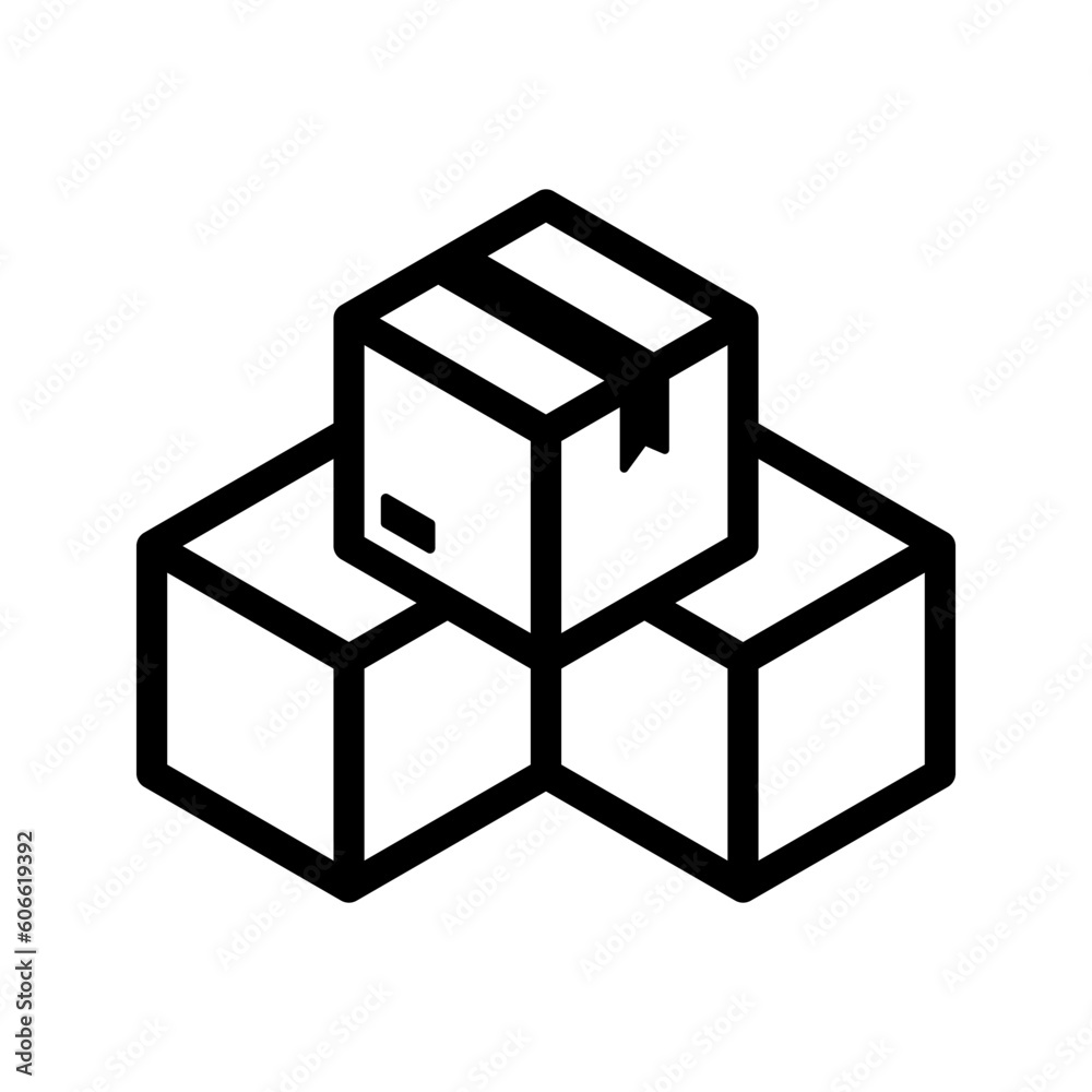 Package icon. sign for mobile concept and web design. vector illustration