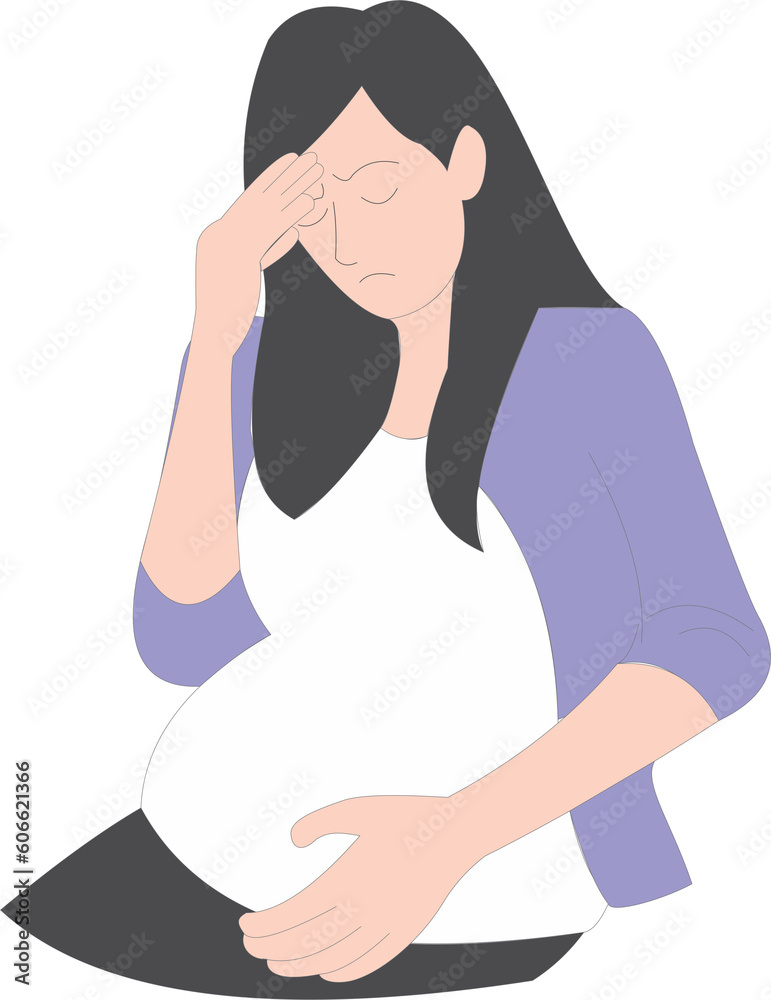 The morning sickness headache of mom pregnancy  2023052616