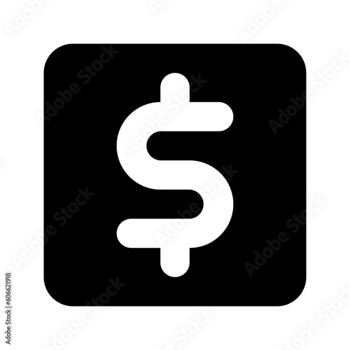 Dollar Square Badge Icon